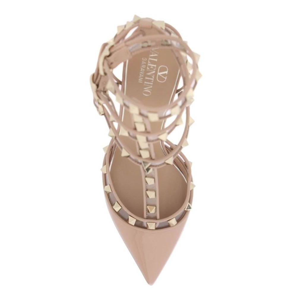 Valentino Garavani Rockstud Pumps In Leather And Polymer Material - Picture 2 of 3